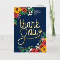 Corazón Estetoscopio Floral Enfermera Doctor Graci