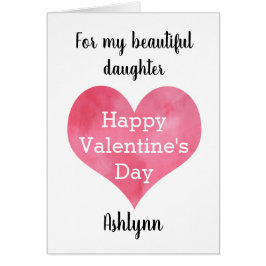 Corazón feliz hija de San Valentín