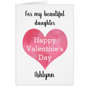 Corazón feliz hija de San Valentín