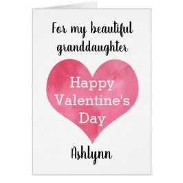 Corazón feliz nieta de San Valentín