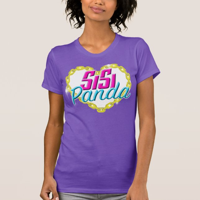 Corazón femenino de Bella Canvas y camiseta de cad (Anverso)