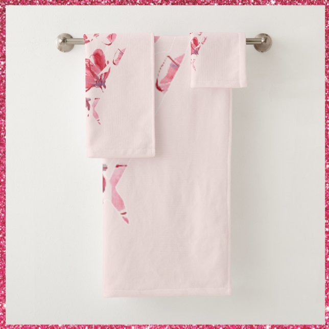 Corazón floral de amor rosado bonito (Subido por el creador)