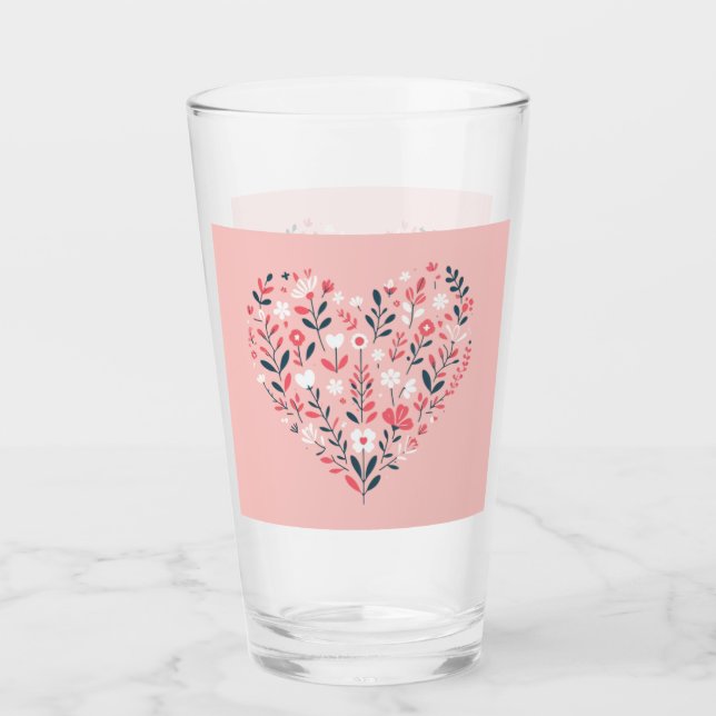 Corazón floral de San Valentín (Anverso)