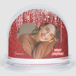 Corazón Foto Nombre Navidad Merry Christmas Modern