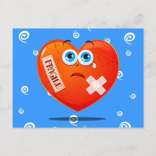 Corazón frágil, postal