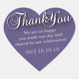 Corazón Gracias Pegatina