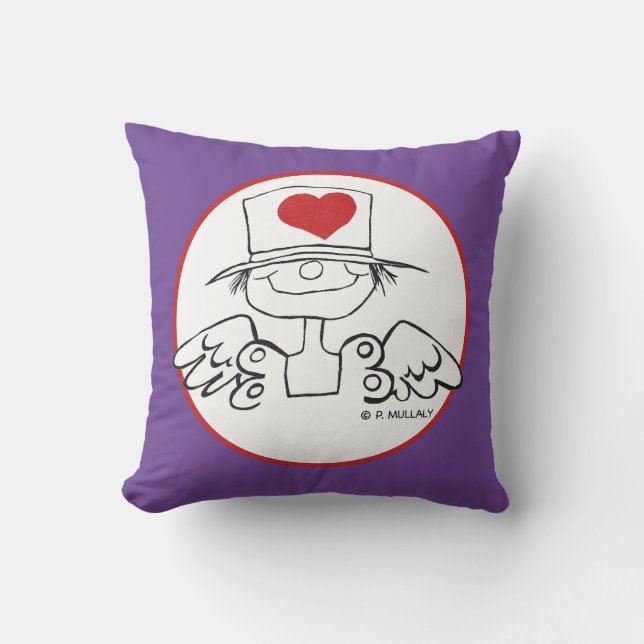 "Corazón Hada" Cojín Decorativo Personalizado Mora (Anverso)