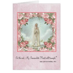 Corazón inmaculado bendecido Fátima del Virgen