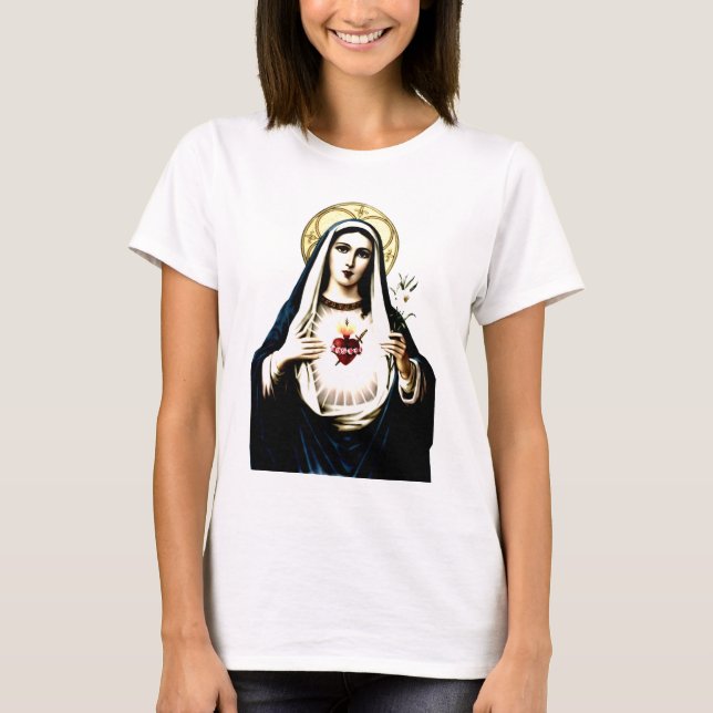 Corazón inmaculado de la camisa de Maria (Anverso)