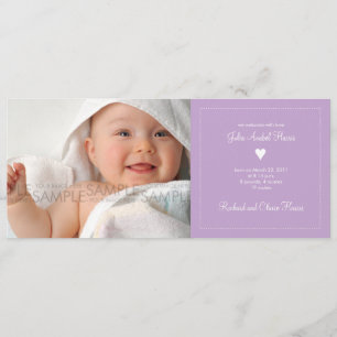 Corazón ・ Invitación para el bebé