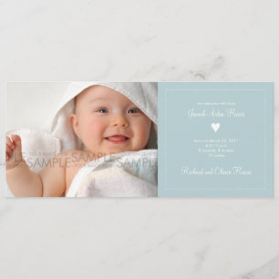 Corazón ・ Invitación para el bebé