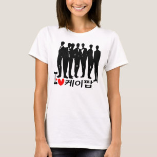 Corazón KPOP en camiseta de cantante coreana