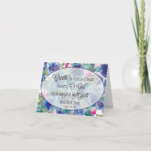 Corazón limpio floral azul y rosa