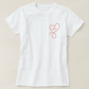 Corazón lindo con camiseta de San Valentín amor
