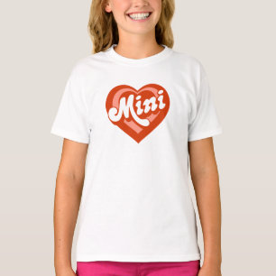 Corazón lindo Mamá Mini Madre Hija Camiseta