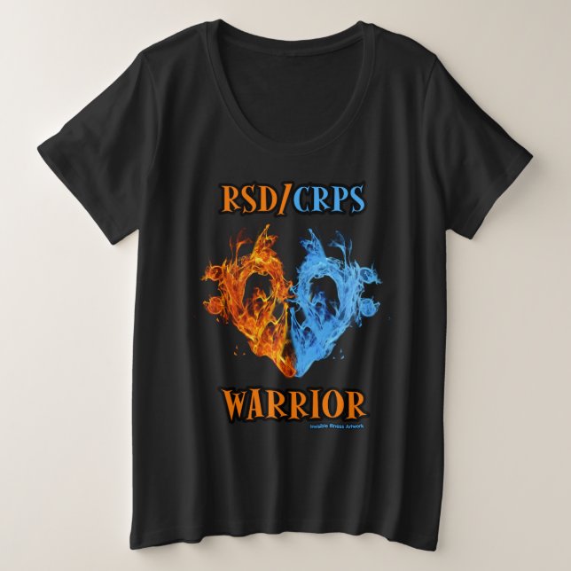 Corazón/llamas... RSD/CRPS (Anverso del diseño)