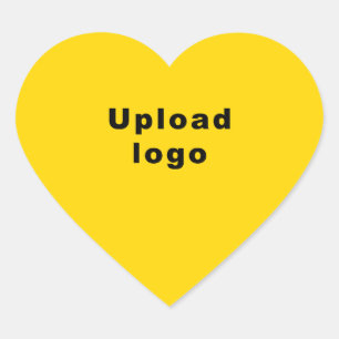 Corazón Logotipo comercial en el Pegatina de forma de cora