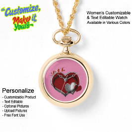 Corazón Mágico Oro collar Ver Cara Rosa
