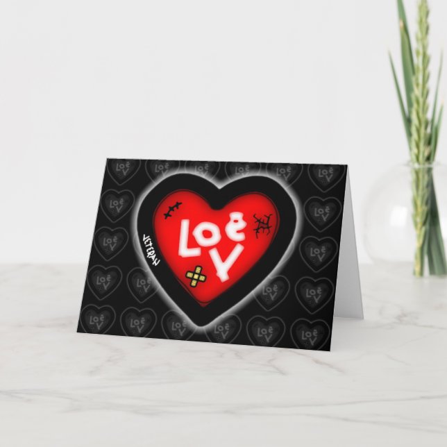 Corazón magullado (es todo para ti) v2.1 tarjeta (Anverso)