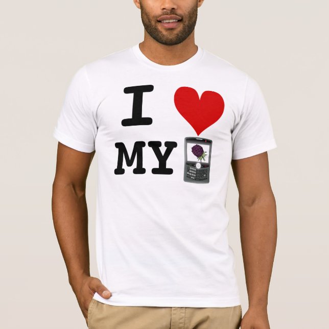 Corazón mi camiseta de Blackberry - (Anverso)