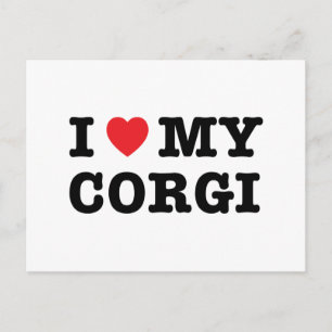 Corazón mi postal Corgi