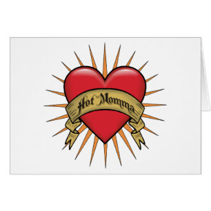 Corazón Momma caliente del tatuaje