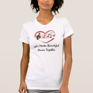 Corazón musical camiseta de San Valentín