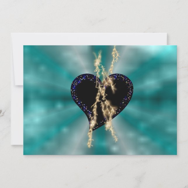 Corazón negro con aroma y estrellas en arcoiris (Anverso)