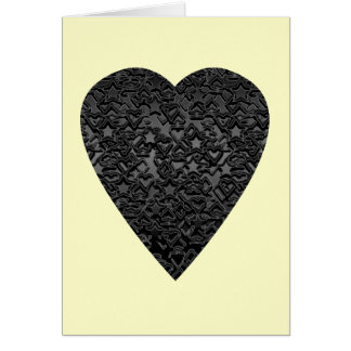 Corazón negro. Diseño modelado del corazón