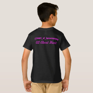 Corazón negro infantil de camiseta de travesura