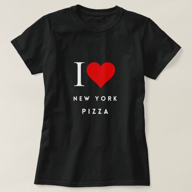 Corazón Nueva York Pizza Pizza Camiseta para mujer (Diseño del anverso)