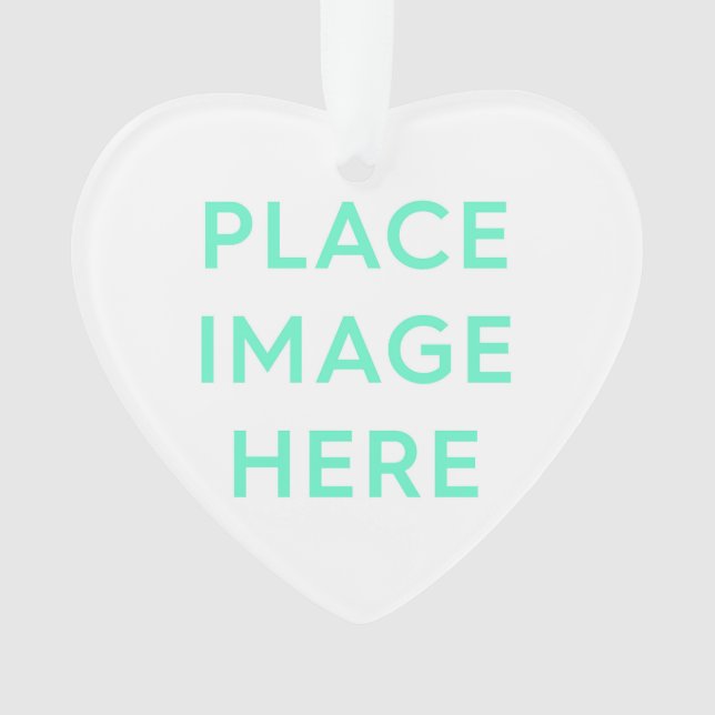 Corazón - Ornamento acrílico (Anverso)