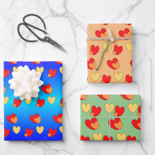 Corazón oxidado. Hojas de papel de ajuste de color