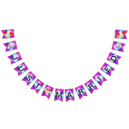 Corazón Patrón Caricatura Casados Bunting Bandera