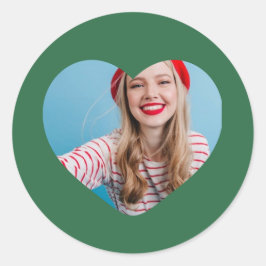 corazón pegatina de imágenes personalizado