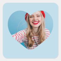 corazón pegatina de imágenes personalizado