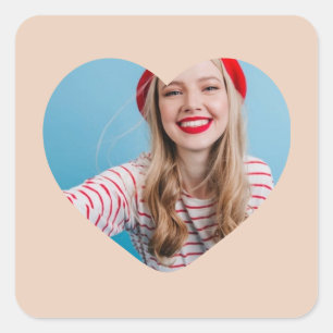 corazón pegatina de imágenes personalizado