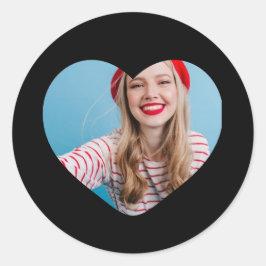 corazón pegatina de imágenes personalizado