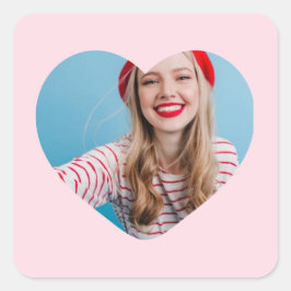 corazón pegatina de imágenes personalizado