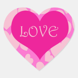 Corazón Pegatina Romántico en Forma de Corazón.