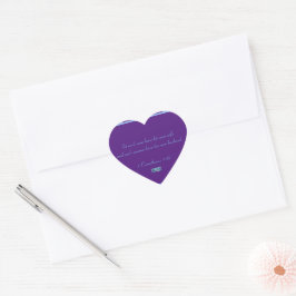 Corazón pegatina (triángulos púrpura) RFPMDesigns