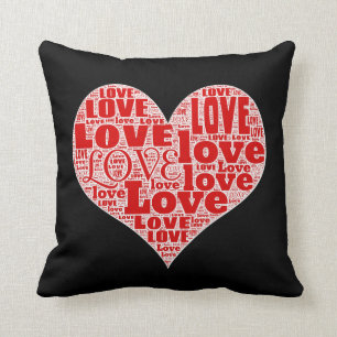 Corazón por completo del Cojín decorativo