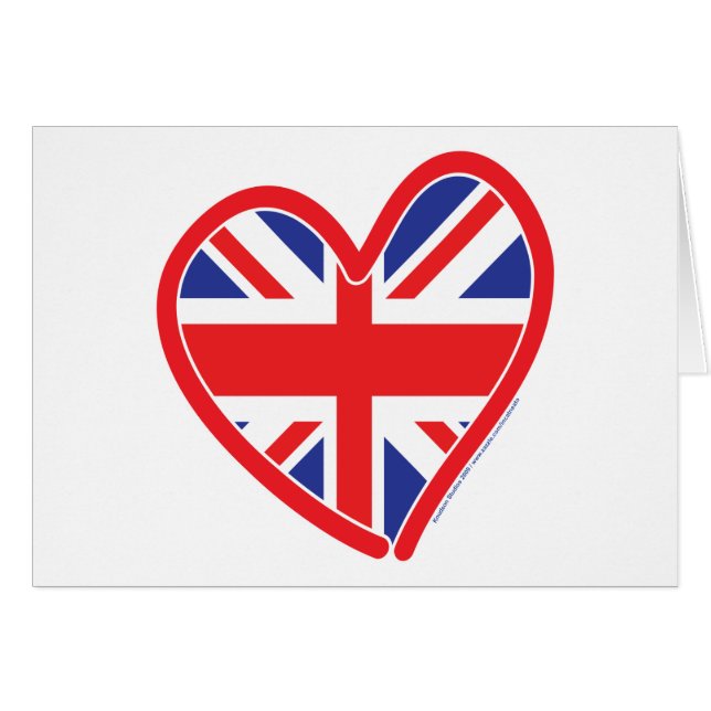 Corazón real de Union Jack (Anverso (Horizontal))