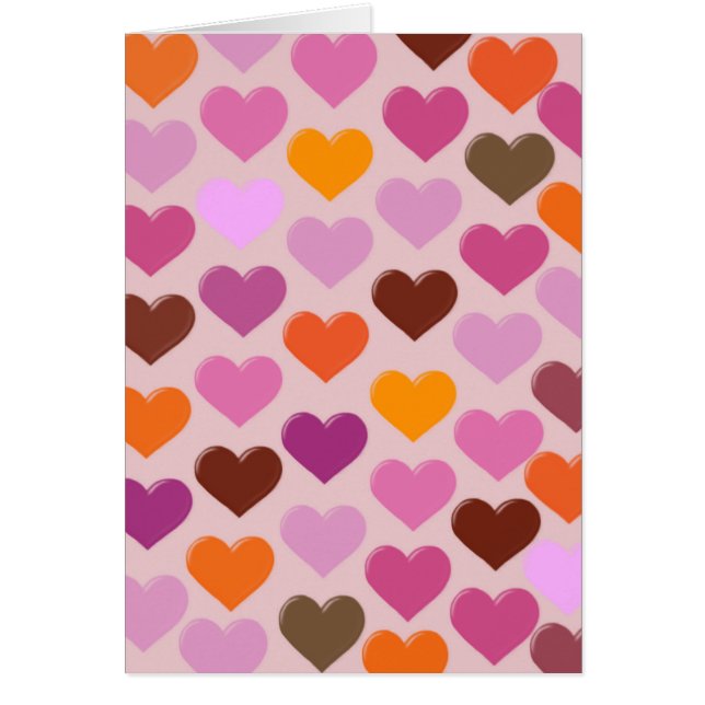 Corazón retro - (en blanco) (Frente)