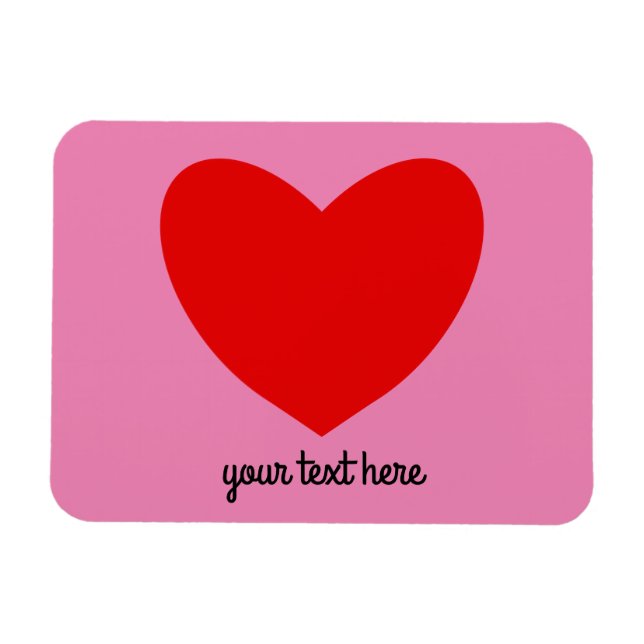 Corazón Rojo #1 imán (Horizontal)