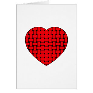 Corazón rojo agitado