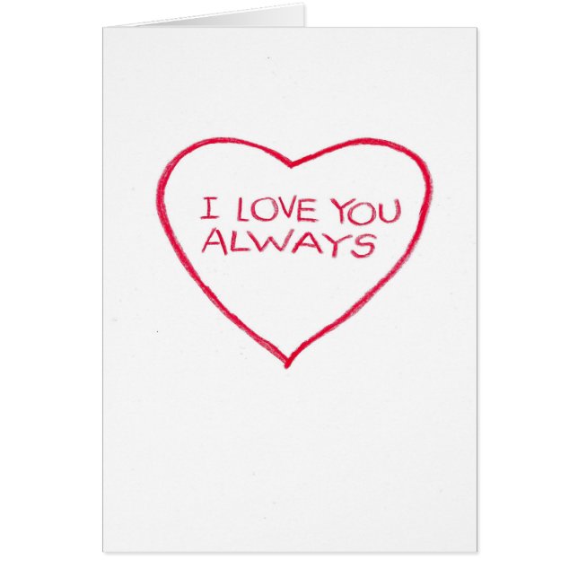 Corazón rojo. Amor (Frente)