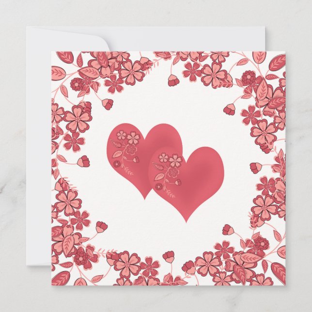 corazón rojo amor día de San Valentín (Anverso)