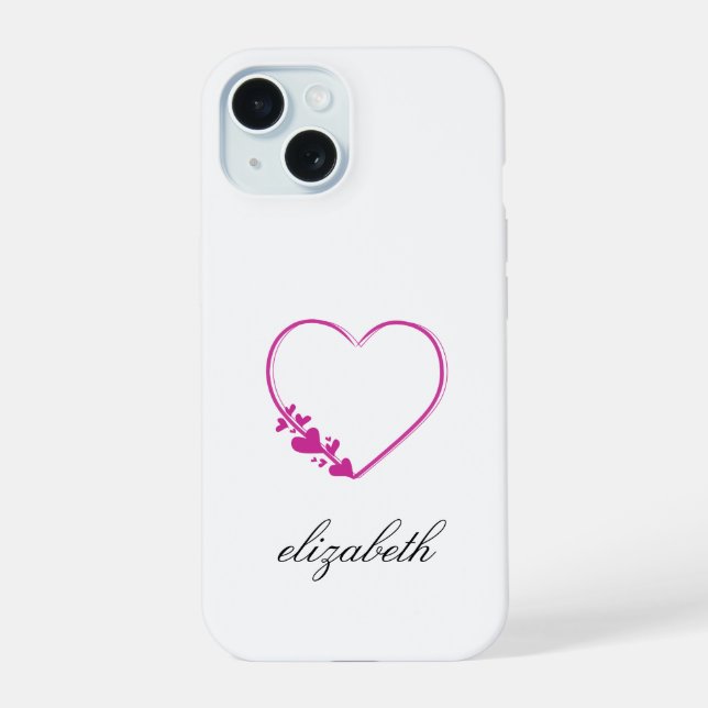 corazón rojo con fondo personalizado  (Reverso )