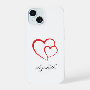 corazón rojo con fondo personalizado blanco